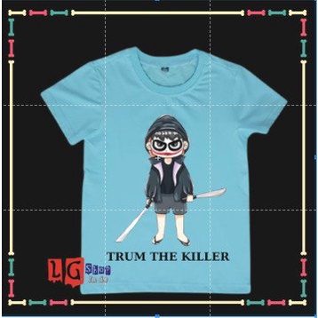 Áo phông cho bé trai in hình Trum The Killer, ink sans áo thun trẻ em đủ size