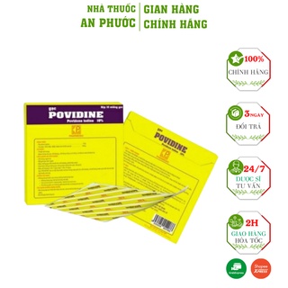 Miếng Dán Phỏng POVIDIN ⚡ GIÁ RẺ BẤT NGỜ ⚡ Dùng cho các vết thương, vết bỏng nông hiệu quả
