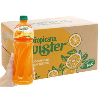 Thùng 24 chai cam ép Twister 455ml