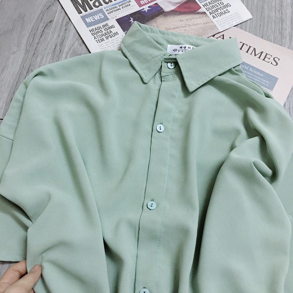 Áo sơ mi nữ chất đũi lụa mền - Nice Clothes