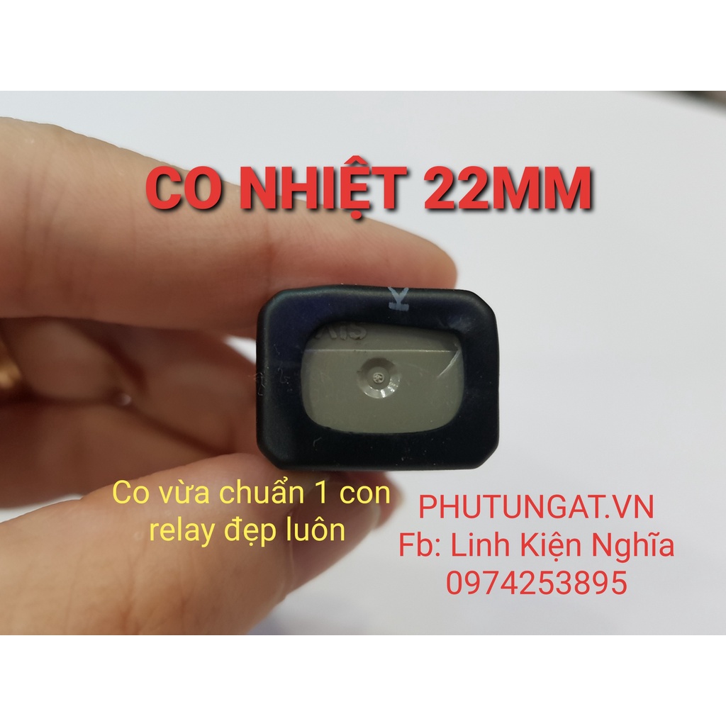 Đầu cos xe máy ❤️FREESHIP ❤️ Co nhiệt size 22mm- bọc vừa 1 relay ( 1 mét)