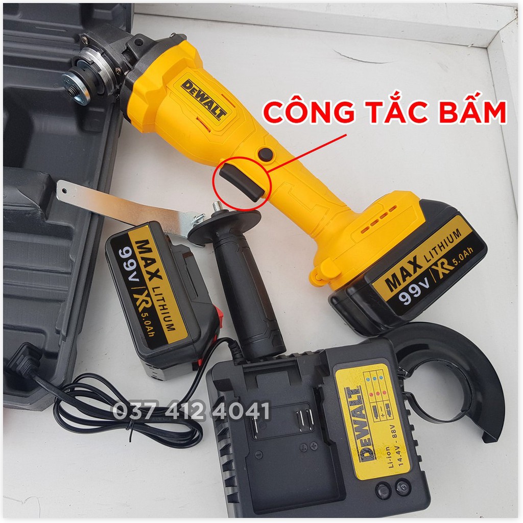 Mài pin thương hiệu Mỹ Dewalt 99V - Máy cắt cầm tay - Mài pin cầm tay - Không chổi than