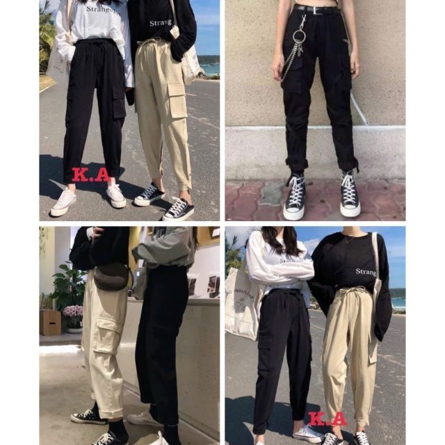 mua 1 tặng 1 Quần jogger kaki túi hộp +chain ring bán riêng paint pland basic unisex | BigBuy360 - bigbuy360.vn