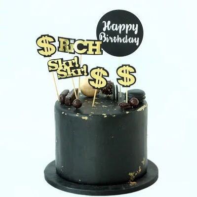 Set 10 Bộ RICH + ĐÔ Trang Trí Bánh Sinh Nhật Bánh Kem