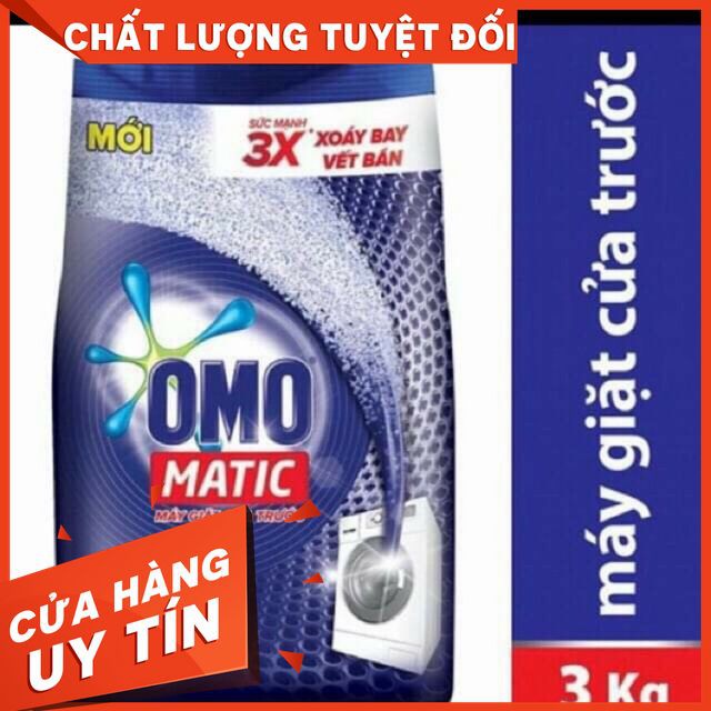 Bột Giặt OMO 3kg Matic Cửa Trước (Xanh)