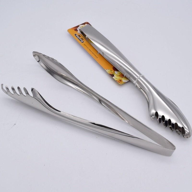 Kẹp gắp thức ăn, gắp đá, salat inox 304 cao cấp TH