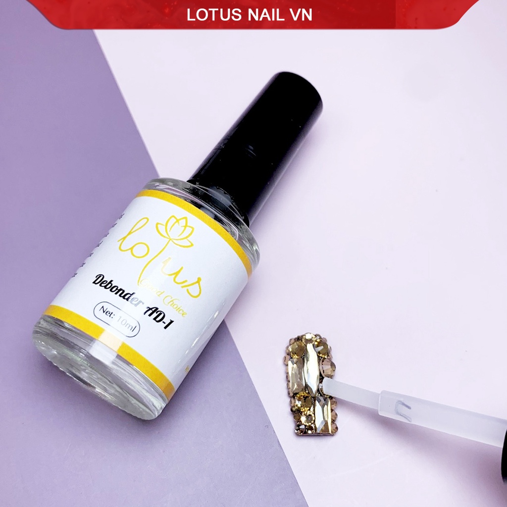 Nước sáng đá, nước tháo móng giả AD-1 Lotus chai 10ml