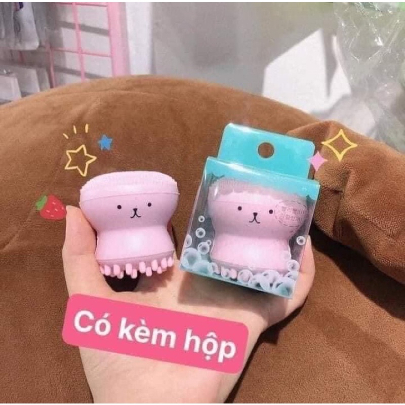 Cọ rửa mặt , massge mặt hình bạch tuộc