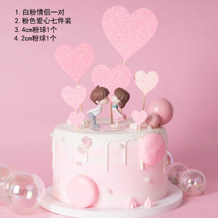 Búp Bê Trang Trí Bánh Sinh Nhật Hình Cặp Đôi Dễ Thương