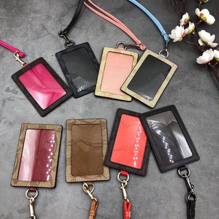 Dây đeo thẻ Coach da