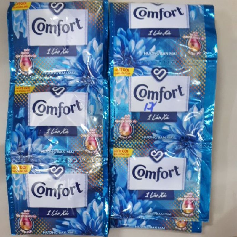 COMBO 5 DÂY DẦU XẢ QUẦN ÁO COMFORT  HƯƠNG BAN MAI,MỘT LẦN XẢ