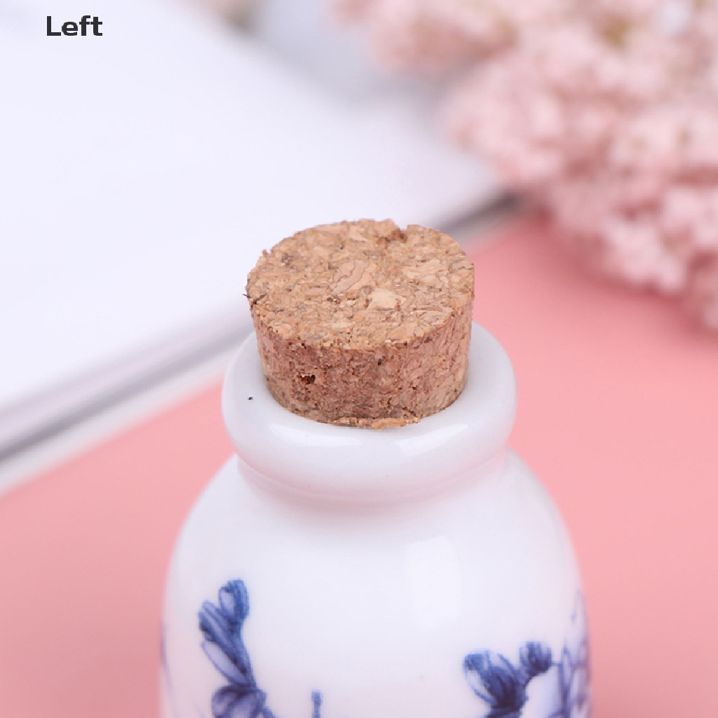 [Hàng mới về] Chai gốm thủy tinh kim tuyến nắp gỗ sử dụng làm móng