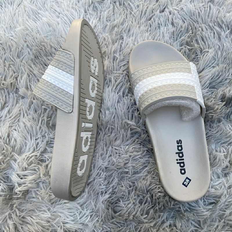 🔥HÀNG SIÊU CẤP🔥Dép nam 3 sọc, Dép nam nữ quai ngang unisex đế đúc chữ sang trọng