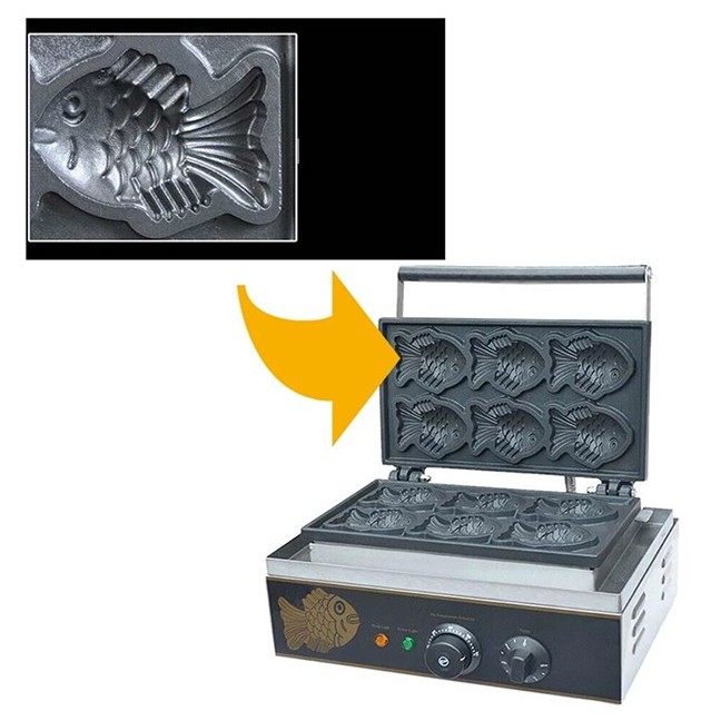 Máy Làm Bánh Cá Công nghiệp 6 Con