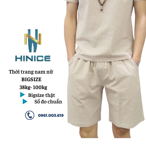 40-95KG quần short ĐŨI nam nữ thời trang bigsize năng động