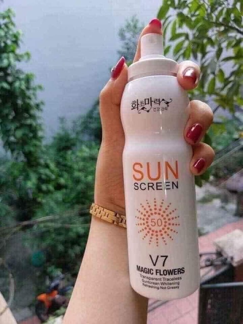 XỊT CHỐNG NẮNG V7 SUN SCREEN của Hàn Quốc