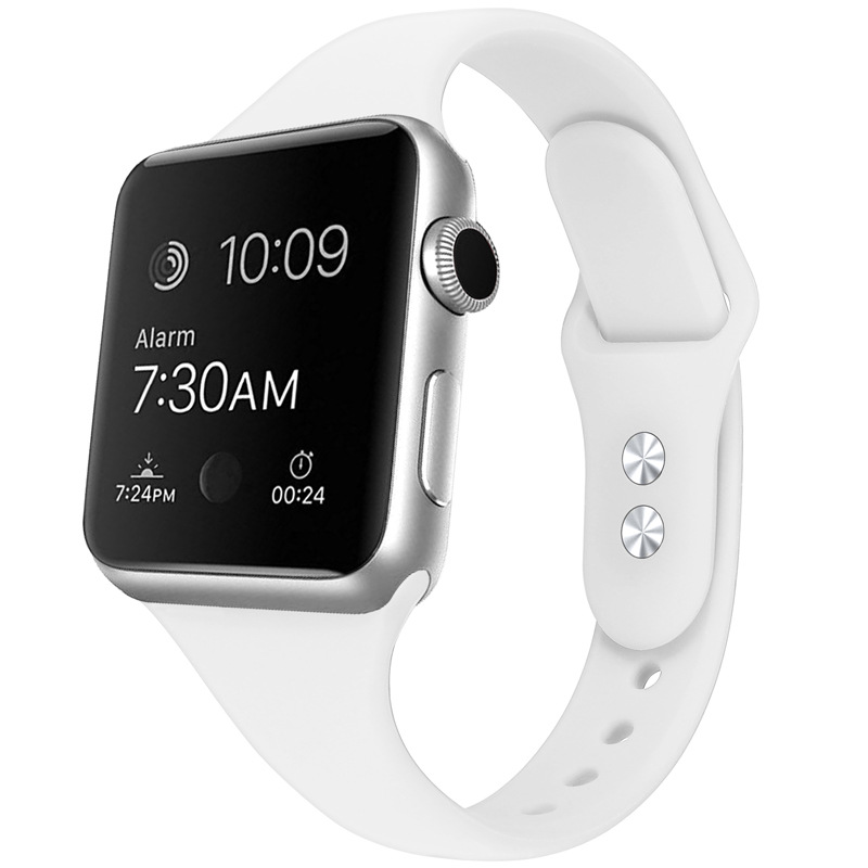 Dây Đeo Thay Thế Chất Liệu Silicon Thiết Kế Nhiều Lỗ Thời Trang Cho Apple Watch