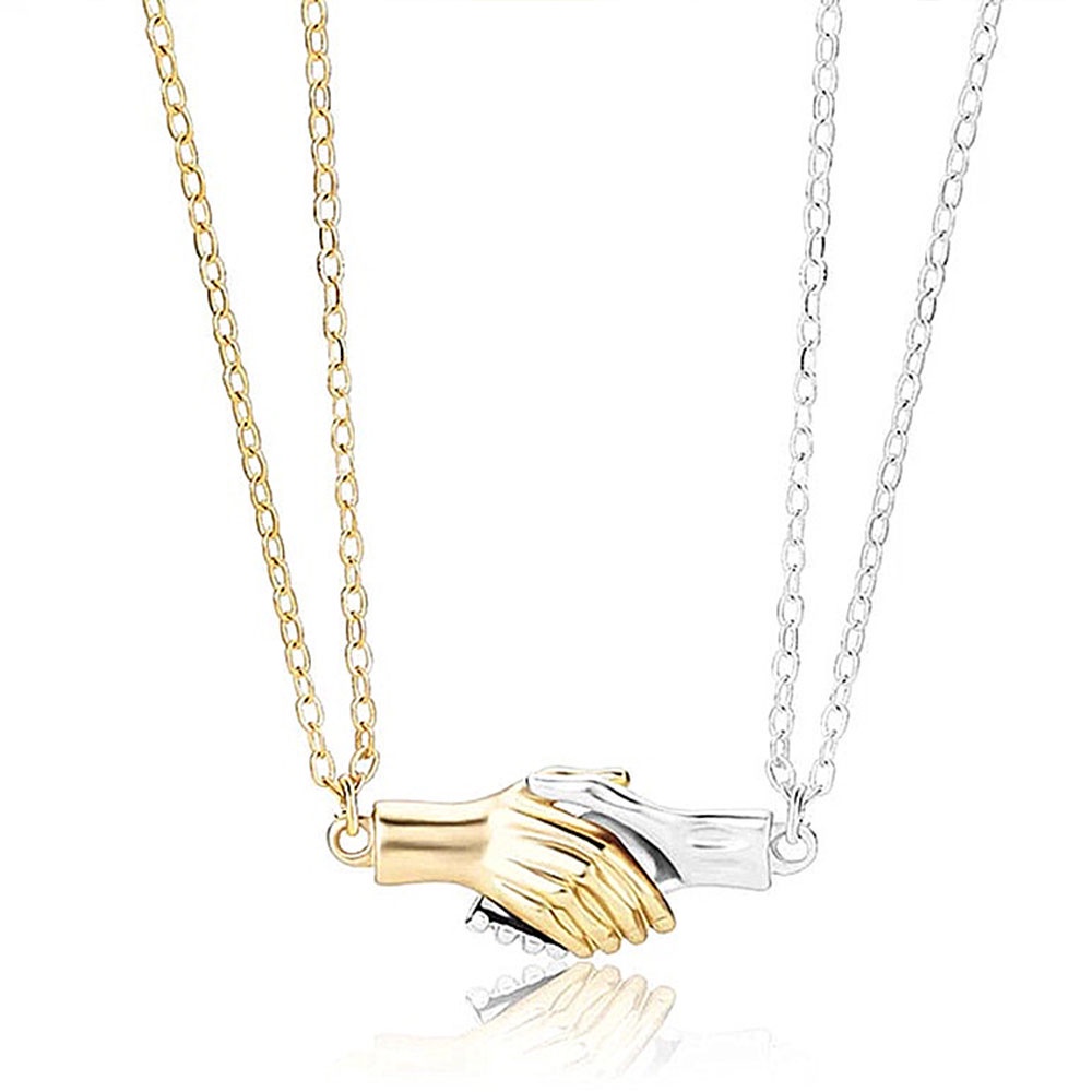 Set 2 dây chuyền nam châm thời trang lãng mạn cho cặp đôi Yanqueens Trang sứ Quà tặng