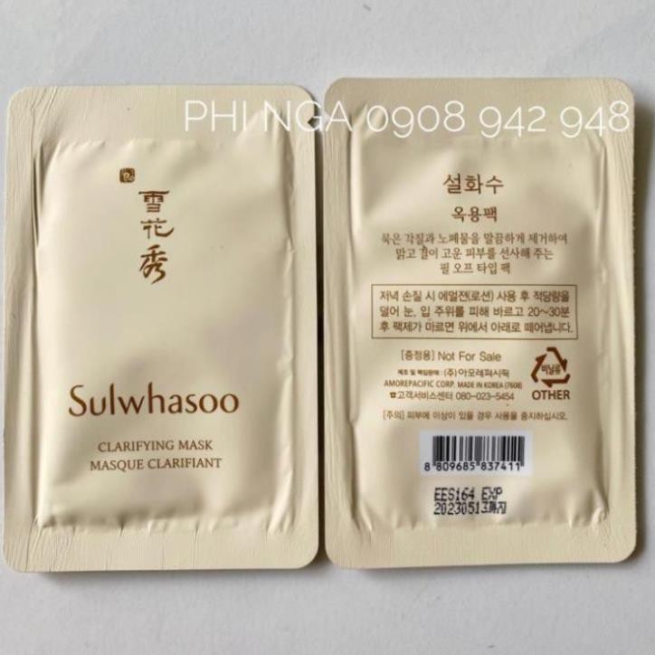 NEW - 1 gói mặt nạ lột sâm chứa đầy thảo dược quý hiếm Sulwhasoo 3ml date 2023