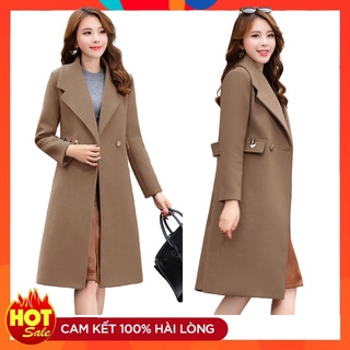 Áo khoác nữ mt0035 áo măng tô đai sau có lót lụa bên trong