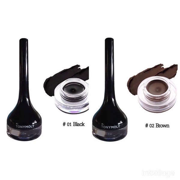 Kẻ Mắt Dạng Gel TonyMoly Backstage Gel Eyeliner 4g - 01 Black 02 Brown