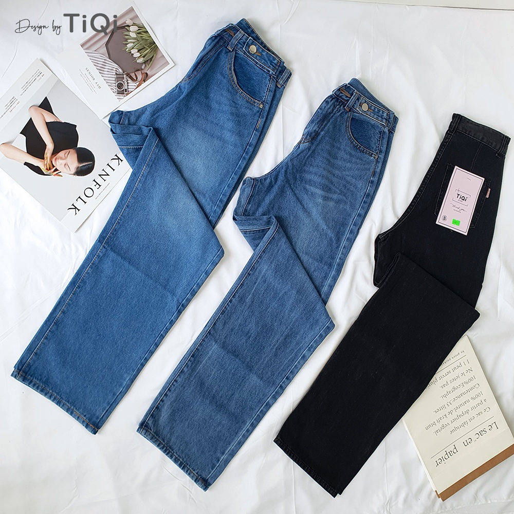 Quần jean ống suông nữ cao cấp TiQi Jeans B2-142 | BigBuy360 - bigbuy360.vn