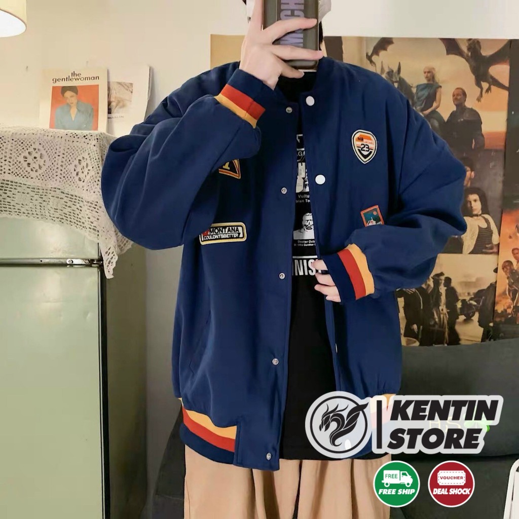 Áo khoác nỉ khoá nút Cotton Boomber cao cấp form Unisex cho nam nữ và cặp đôi có 2 lớp trần bông dày mịn siêu cá tính | BigBuy360 - bigbuy360.vn