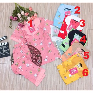 ✪ bộ ngủ pijama tay ngắn quần dài - ms11✪