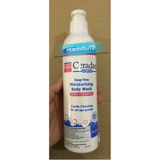 Sữa Tắm, Sữa Rửa Mặt Dưỡng Ẩm Ceradan Moisturising Body Wash 280 ml(cho trẻ em và người lớn)