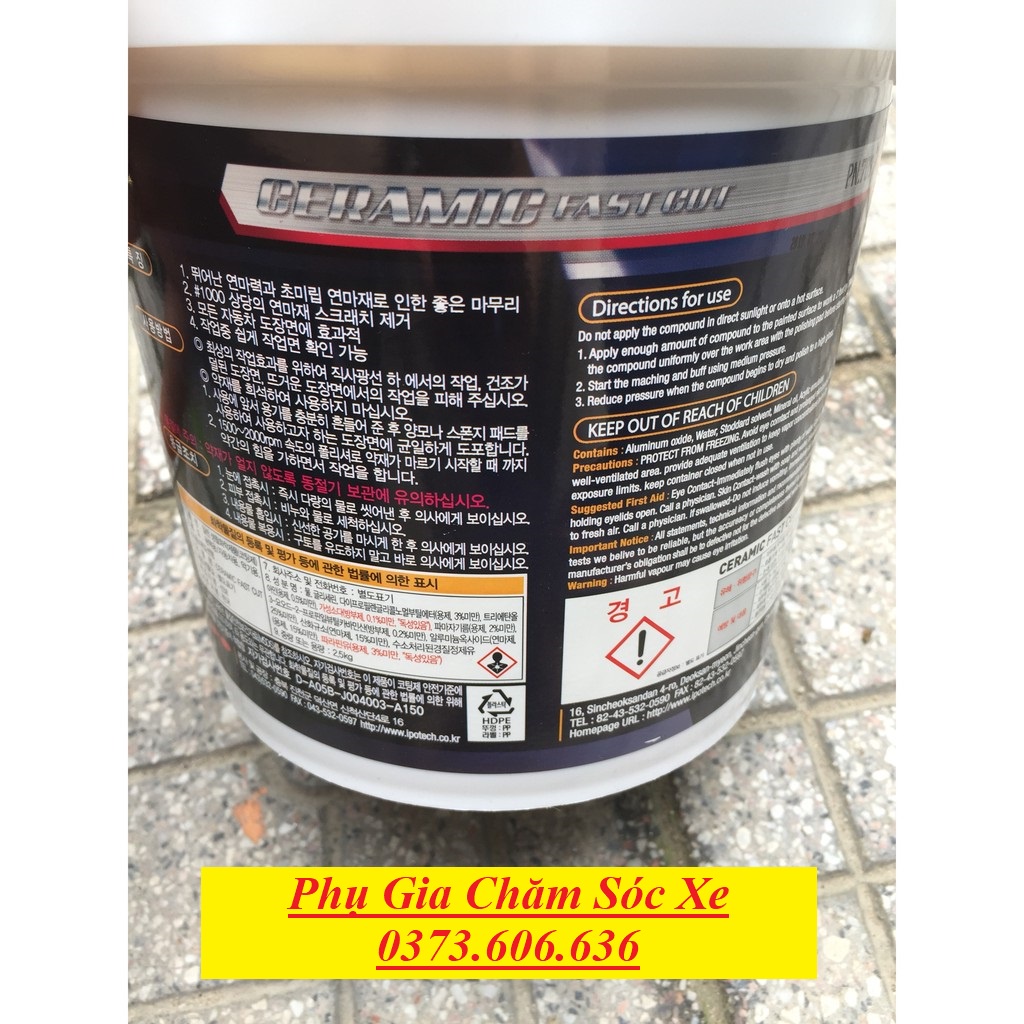 Xi Đánh Bóng Bước 1 Hàn Quốc Ceramic Fast Cut Dùng Cho Ô Tô - Xe Máy HÀN QUỐC
