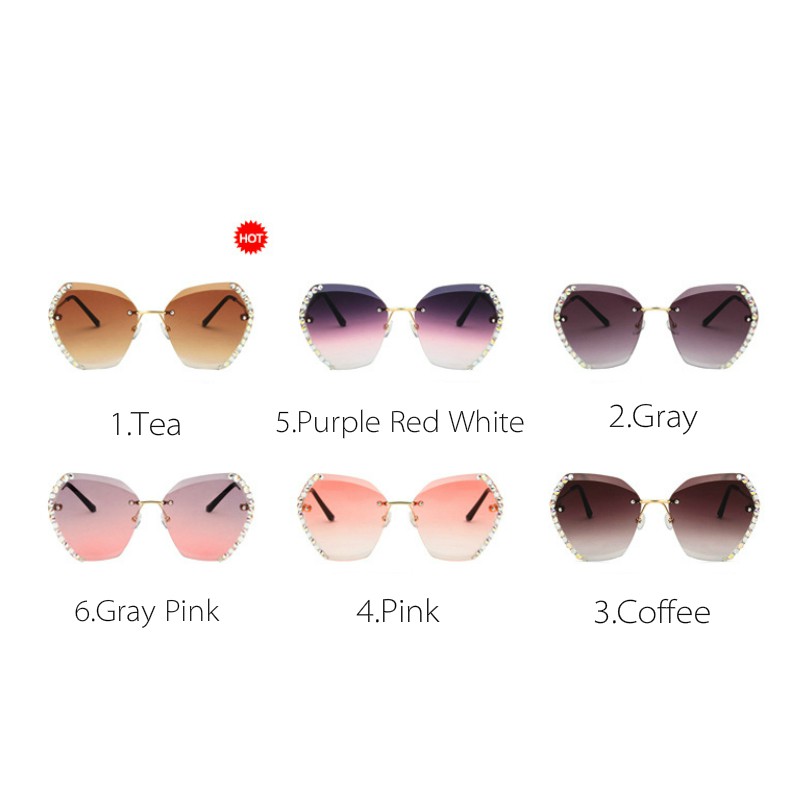 Kính Mát Thời Trang Không Gọng Cho Nữ 1 Cái | BigBuy360 - bigbuy360.vn