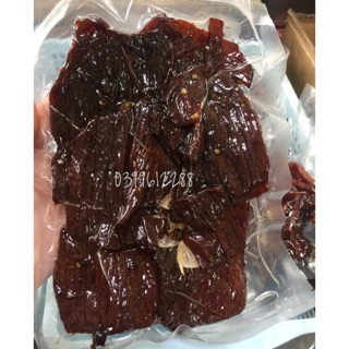 THỊT BÒ KHÔ ƯỚT TỎI - BÒ MIẾNG ƯỚT TỎI Gói 100g