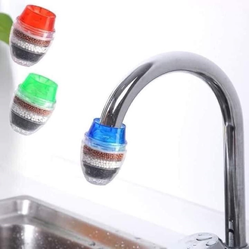 Bộ lọc vòi 5 lớp Bộ lọc nước bằng than hoạt tính Bộ chuyển đổi vòi nhà bếp