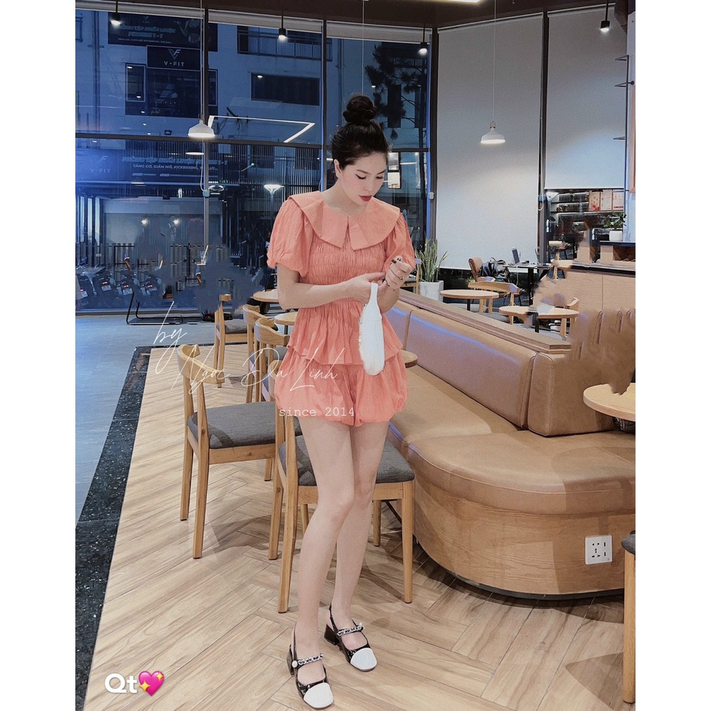 [ 𝐅𝐑𝐄𝐄 𝐒𝐇𝐈𝐏 ] SÉT SƠ MI NHÚN EO QUẦN BỒNG SIÊU HÓT