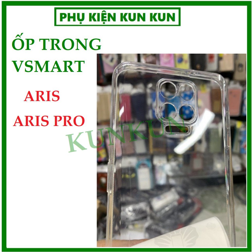 Ốp lưng Vsmart Aris/ Aris Pro - Dẻo -Trong suốt - lâu ố vàng - Bảo vệ Camera không bị trầy xước - Chất liệu TPU cao cấp.