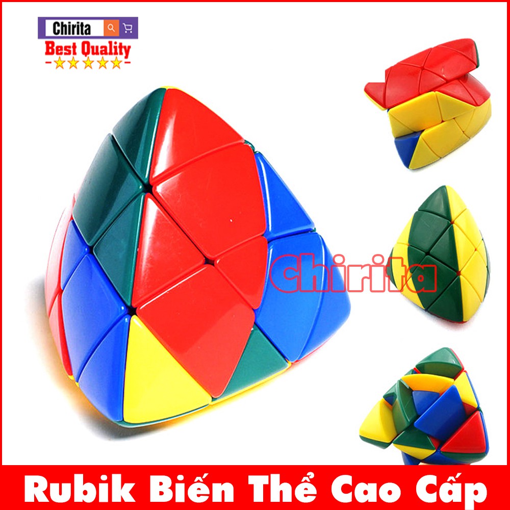 Rubik Biến Thể Magic Cube Tam Giác Lồi - Rubik Ju Xing Toys Không Viền - Cao cấp