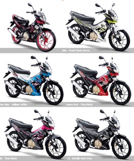 Tem Satria Suzuki Raider – Satria Fi đủ màu