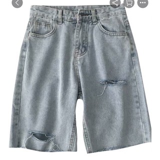 💯Quần Jeans Ngố Nữ Rách PT