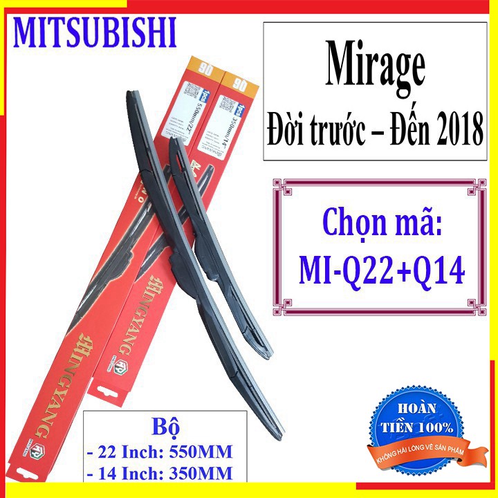 Cần gạt mưa MIRAGE - VÀ CÁC LOẠI XE KHÁC HÃNG MITSUBISHI - Công nghệ Đức