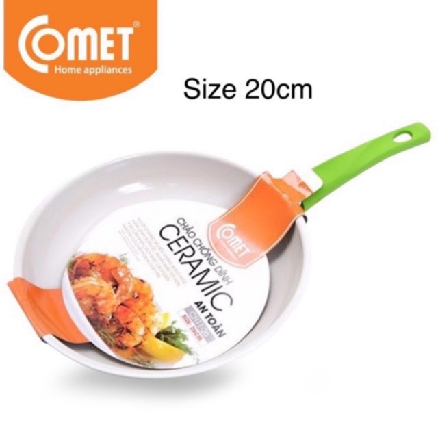 [Mã LIFEUPALL50K giảm 50K đơn 200K] Chảo chống dính ceramic Comet CH11-20