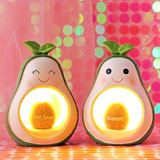 Đèn ngủ để bàn hình quả bơ dễ thương sáng tạo