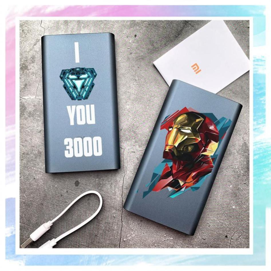 [HÀNG CAO CẤP] Sạc Dự Phòng, Sạc Xiaomi 10000 Marvel - Ly Giữ Nhiệt