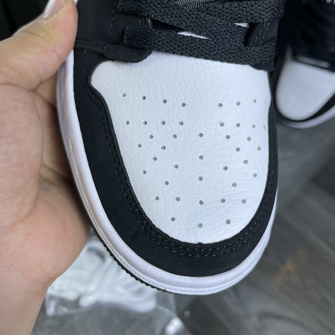 Giày air jordan 1 đen trắng cổ cao, JD1 high panda hàng cao cấp nam nữ full box