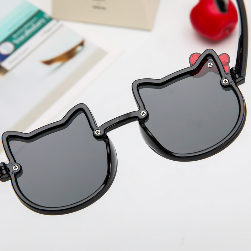 Kính mát kiểu dáng mèo dễ thương thời trang cho bé
