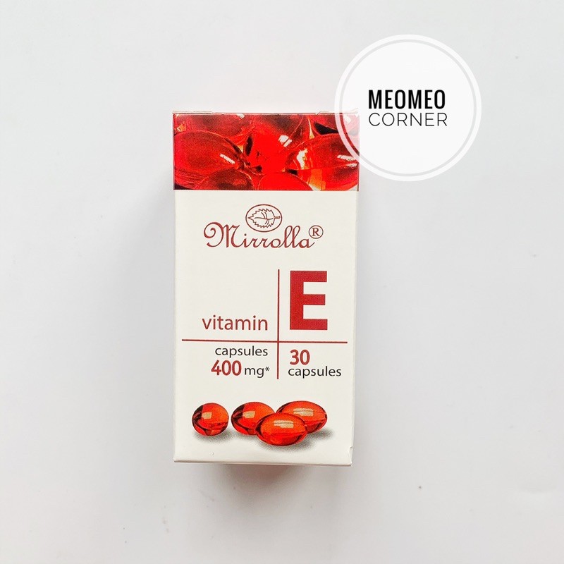 Vitamin E Nga đỏ Mirrolla Nga 270mg và 400mg