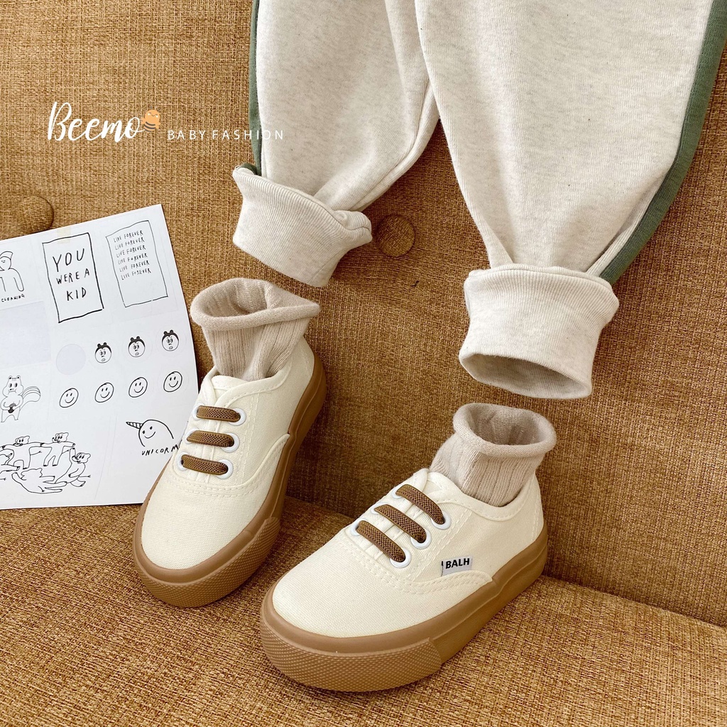 Set bộ quần áo Beemo in hình gấu ngộ nghĩnh vải cotton đi học đi chơi cho bé trai, bé gái từ 1 đến 7 tuổi 22247B
