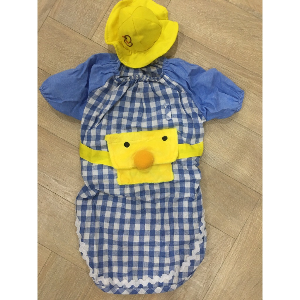 Áo hè cho chó mèo mẫu mới hình vịt vàng