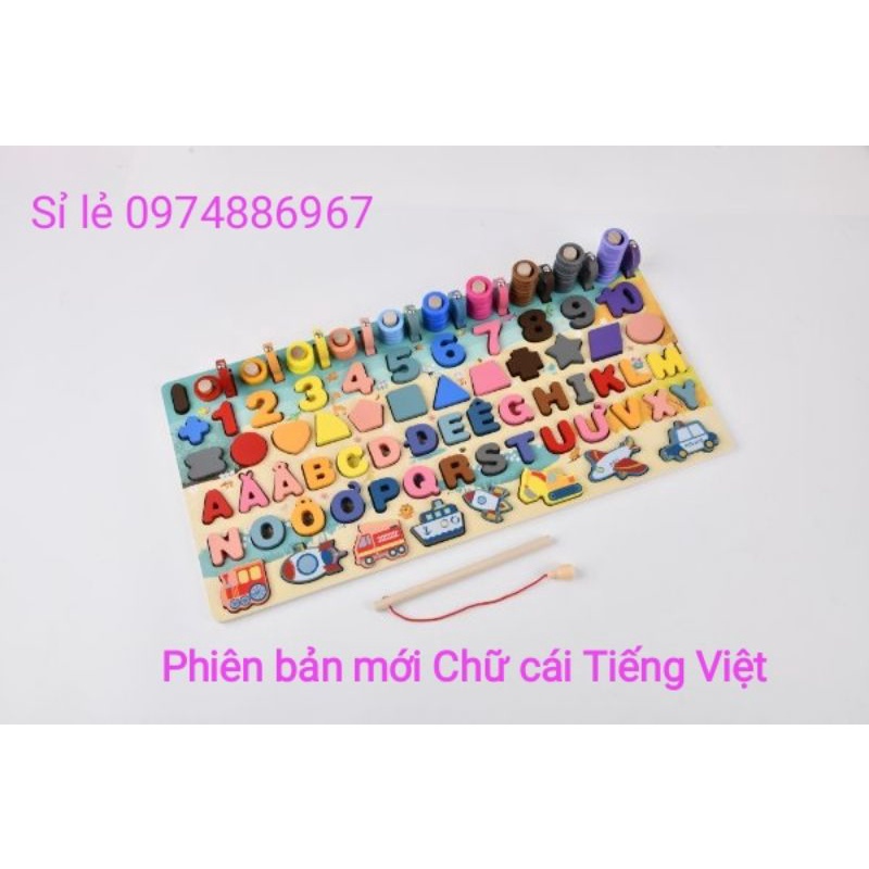 Bảng Chữ cái tiếng Việt bằng gỗ. Hàng Việt Nam