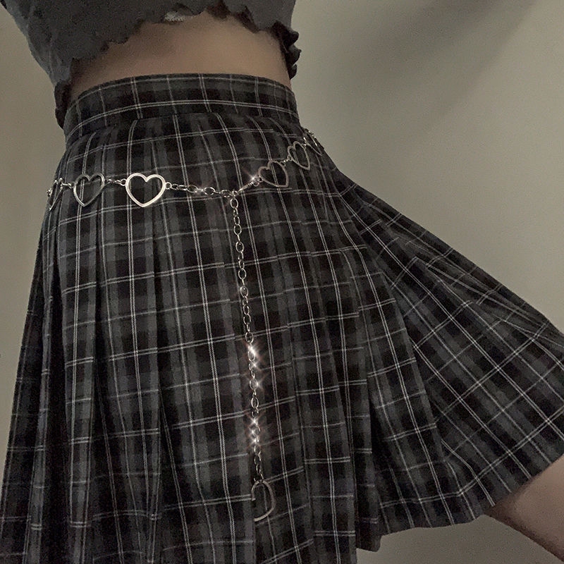 Dây xích đeo hông họa tiết trái tim thời trang