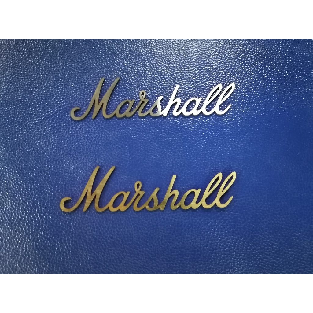 Logo Marshall, chữ Marshall inox304 cắt lazer siêu chuẩn, siêu đẹp làm đẹp trang trí cho ê căng loa chế DIY từ PTD Sound